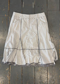 White Striped Maxi Skirt