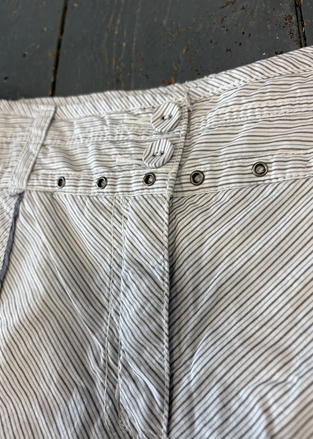 White Striped Maxi Skirt