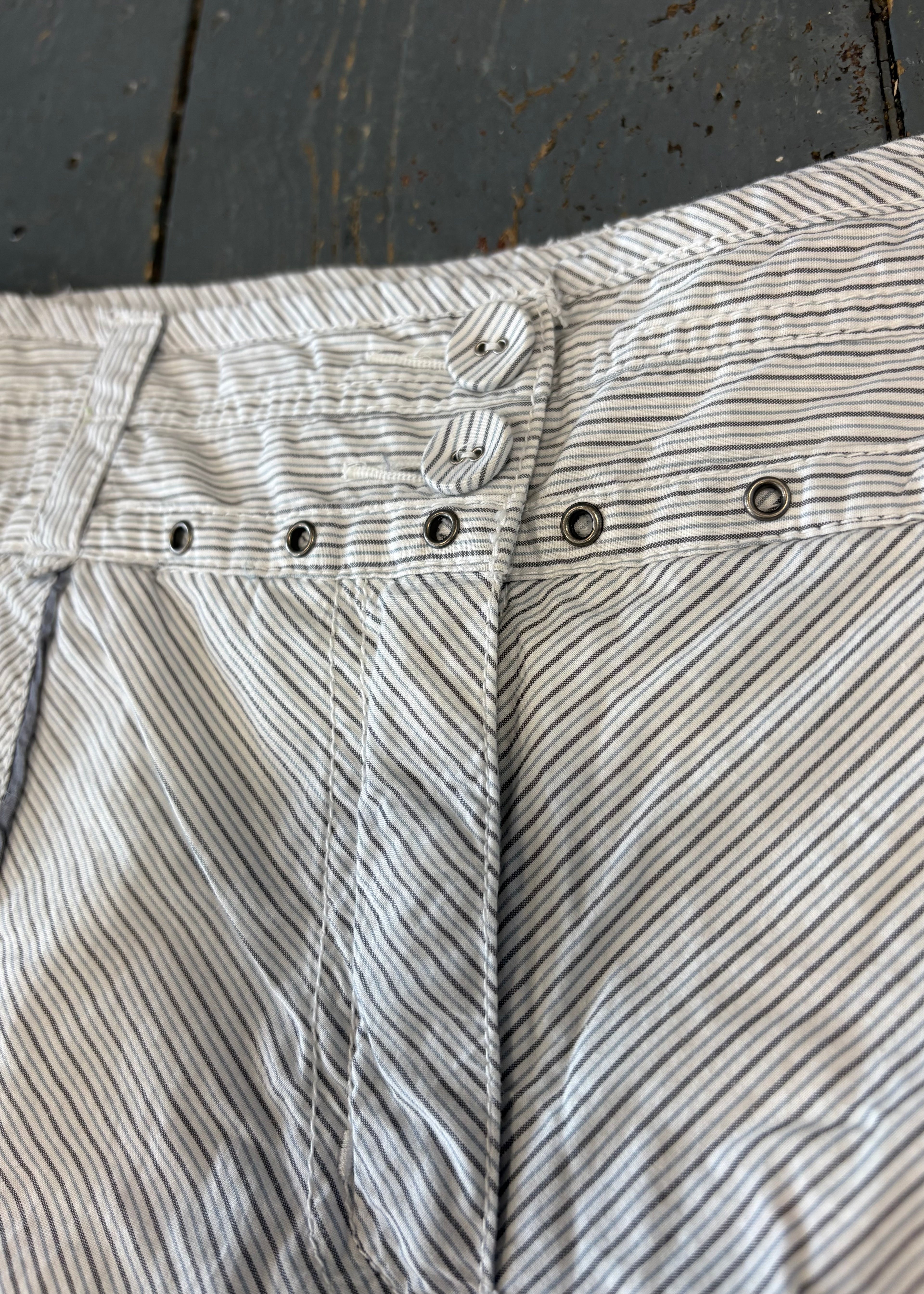White Striped Maxi Skirt