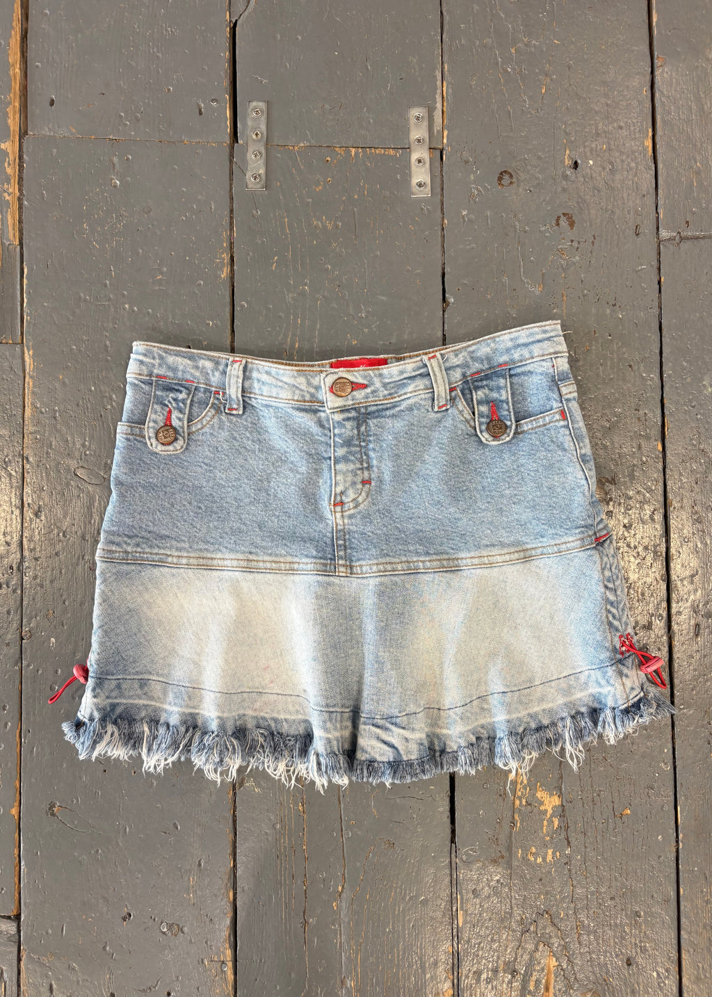 Light Denim Mini Skirt