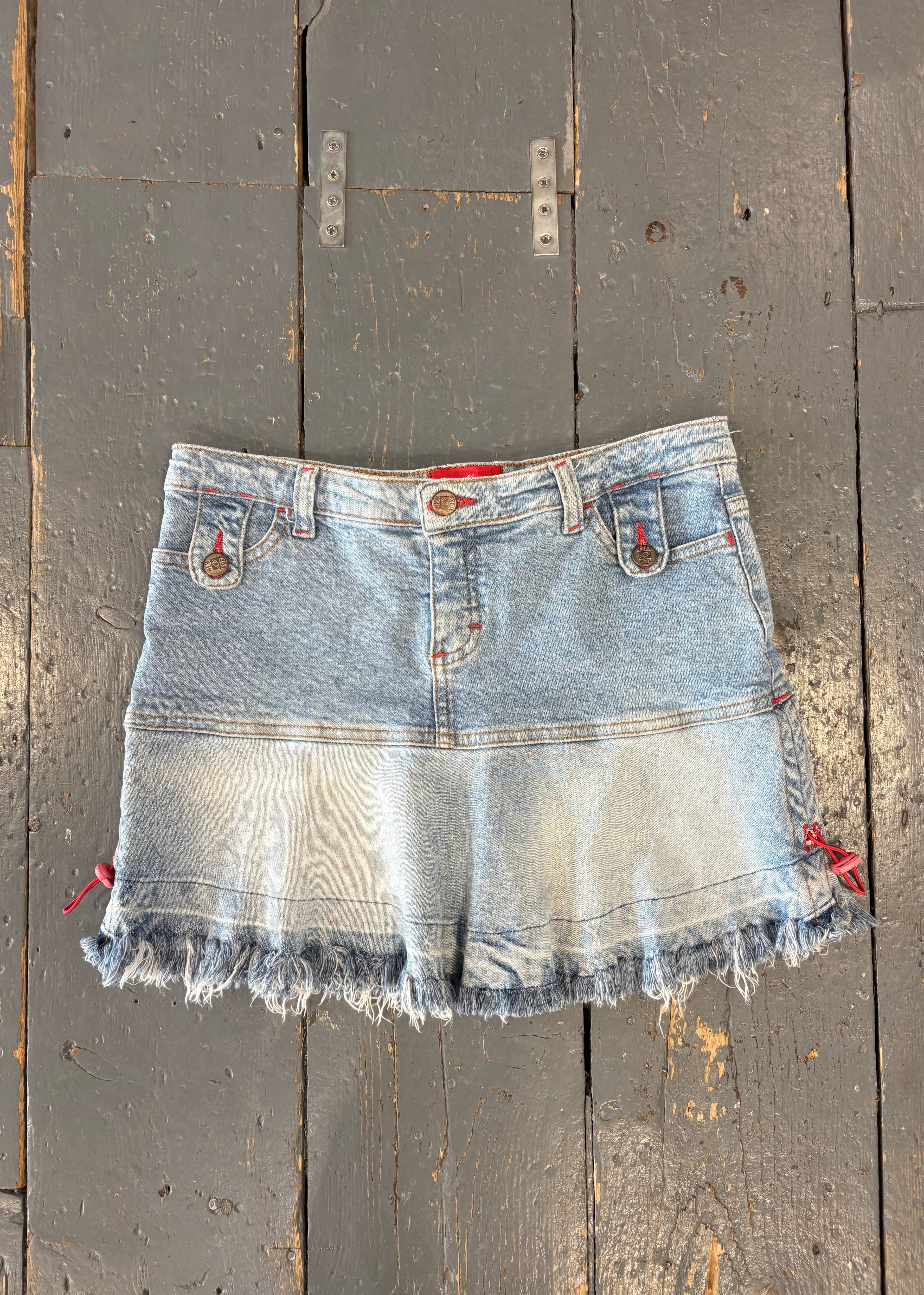 Light Denim Mini Skirt