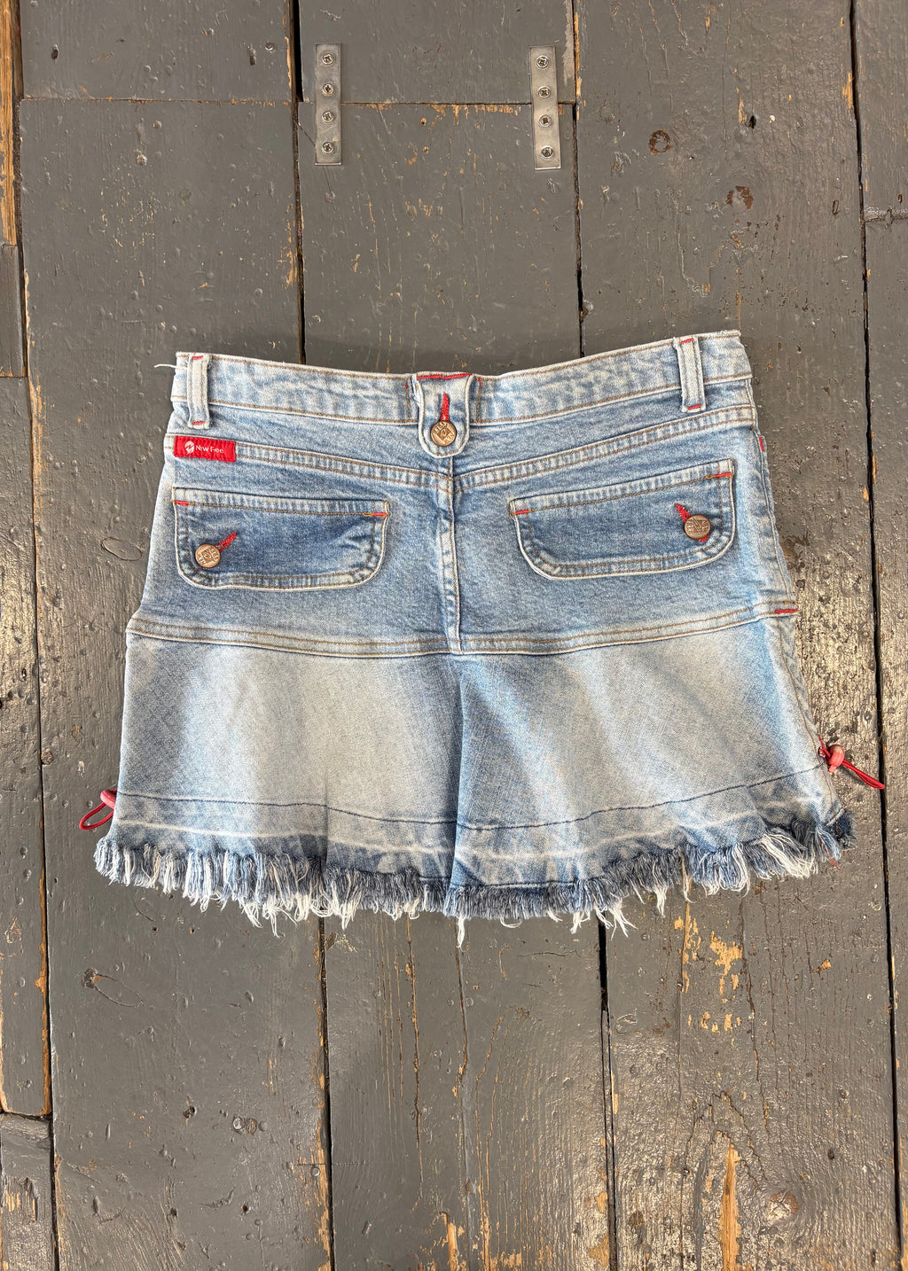 Light Denim Mini Skirt