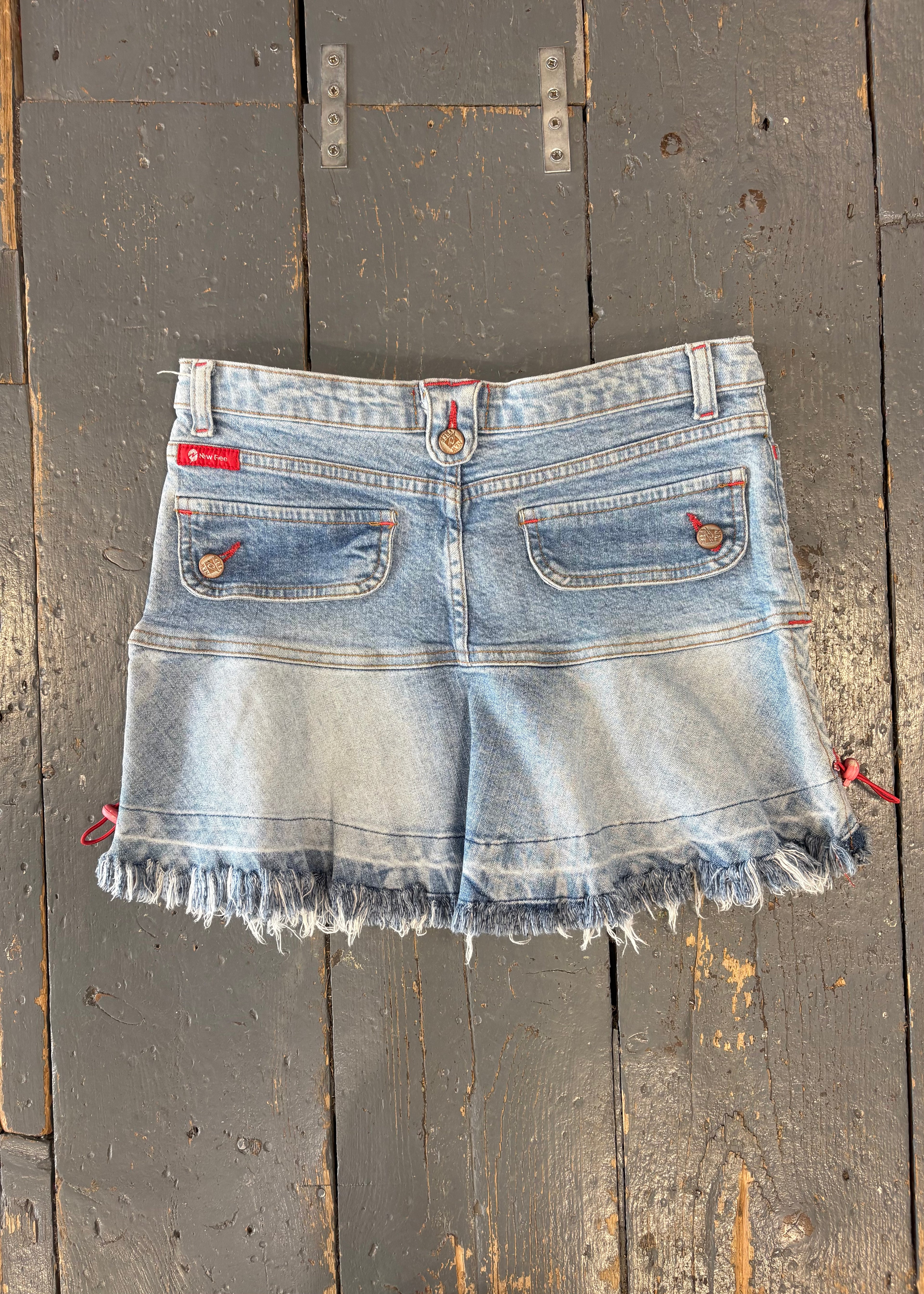 Light Denim Mini Skirt