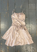 Dusty Pink Satin Midi Dress