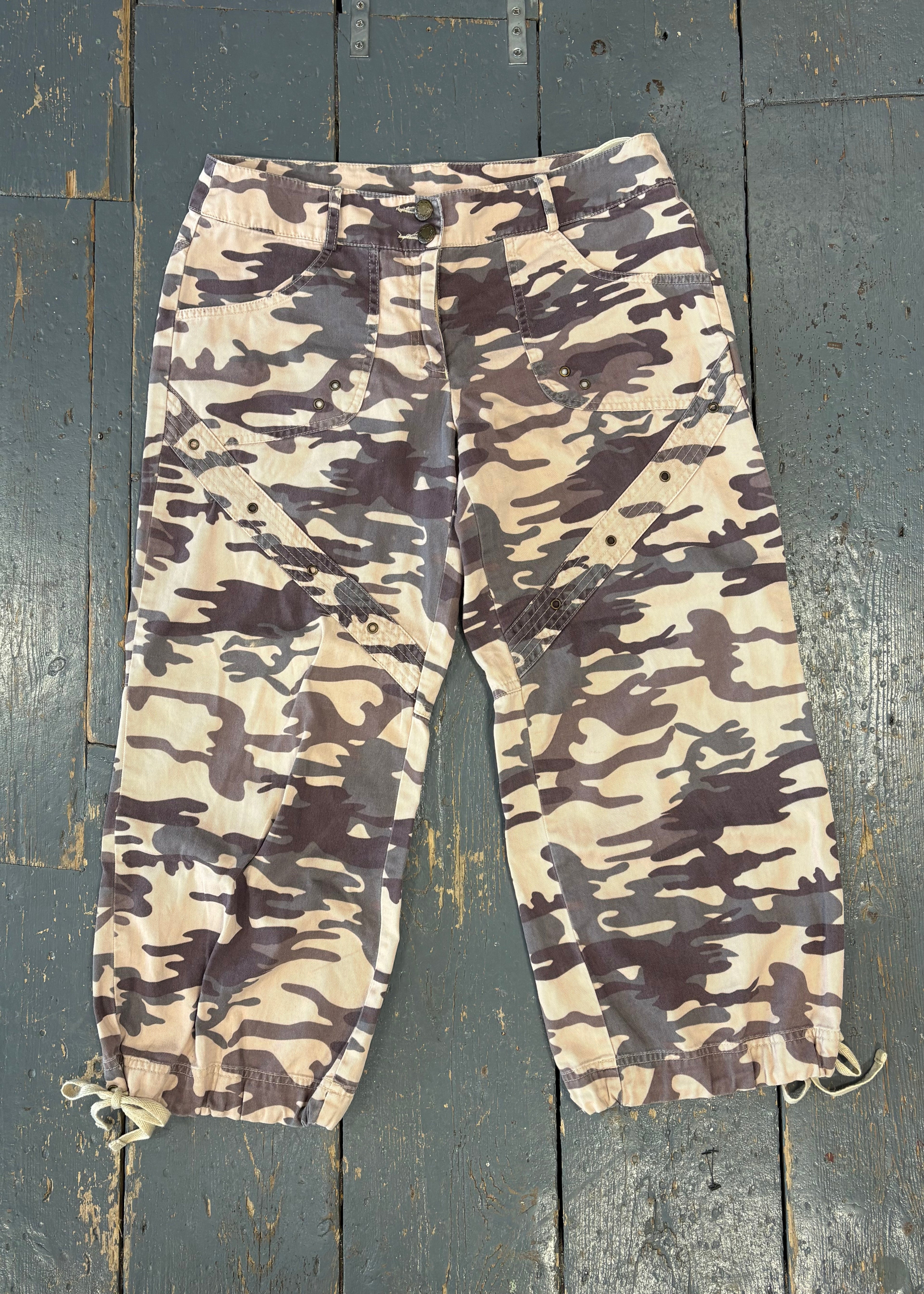 Camo Cargo Capri Pants