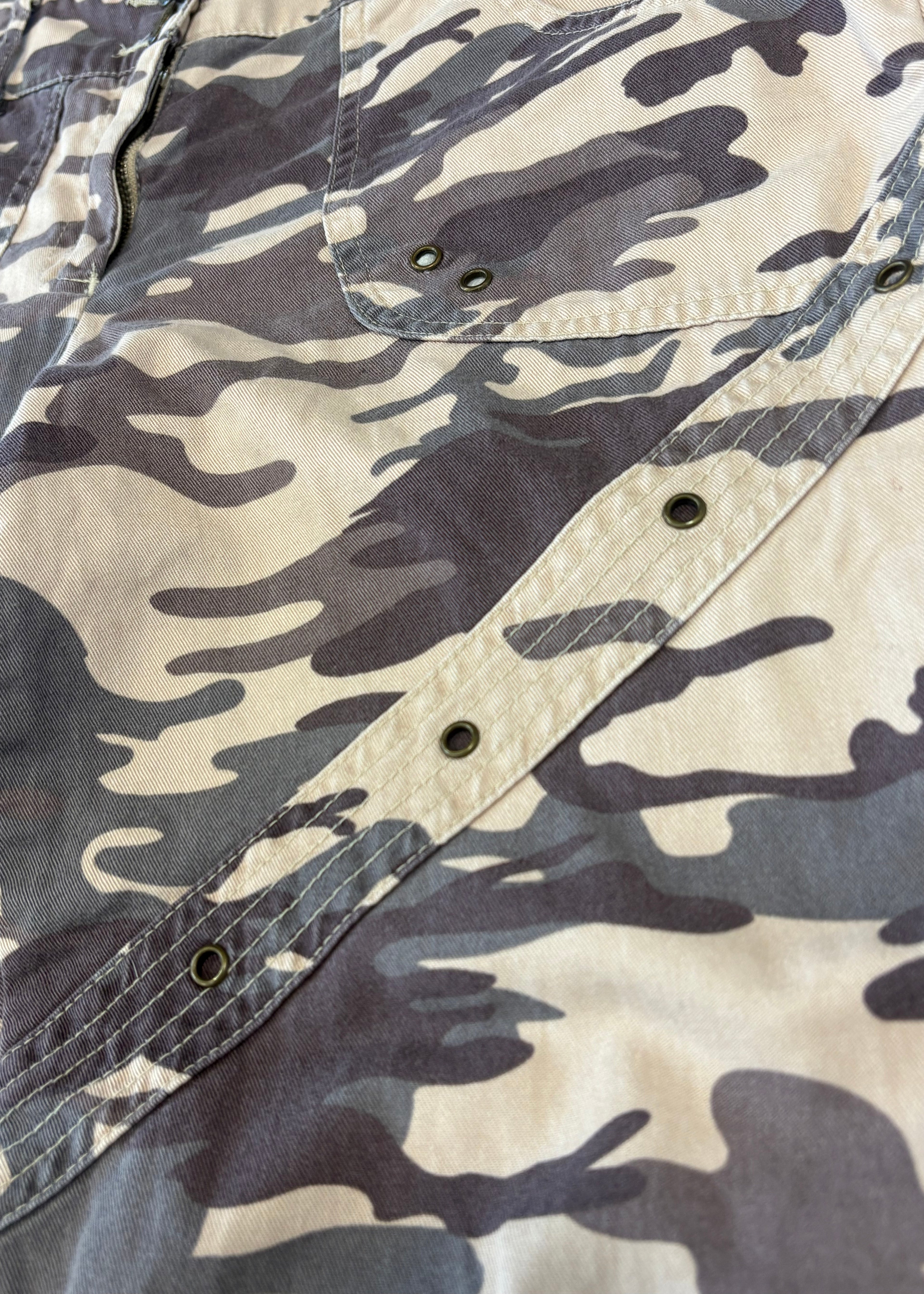 Camo Cargo Capri Pants