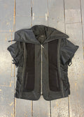 Double Zip Short-Sleeve Jacket