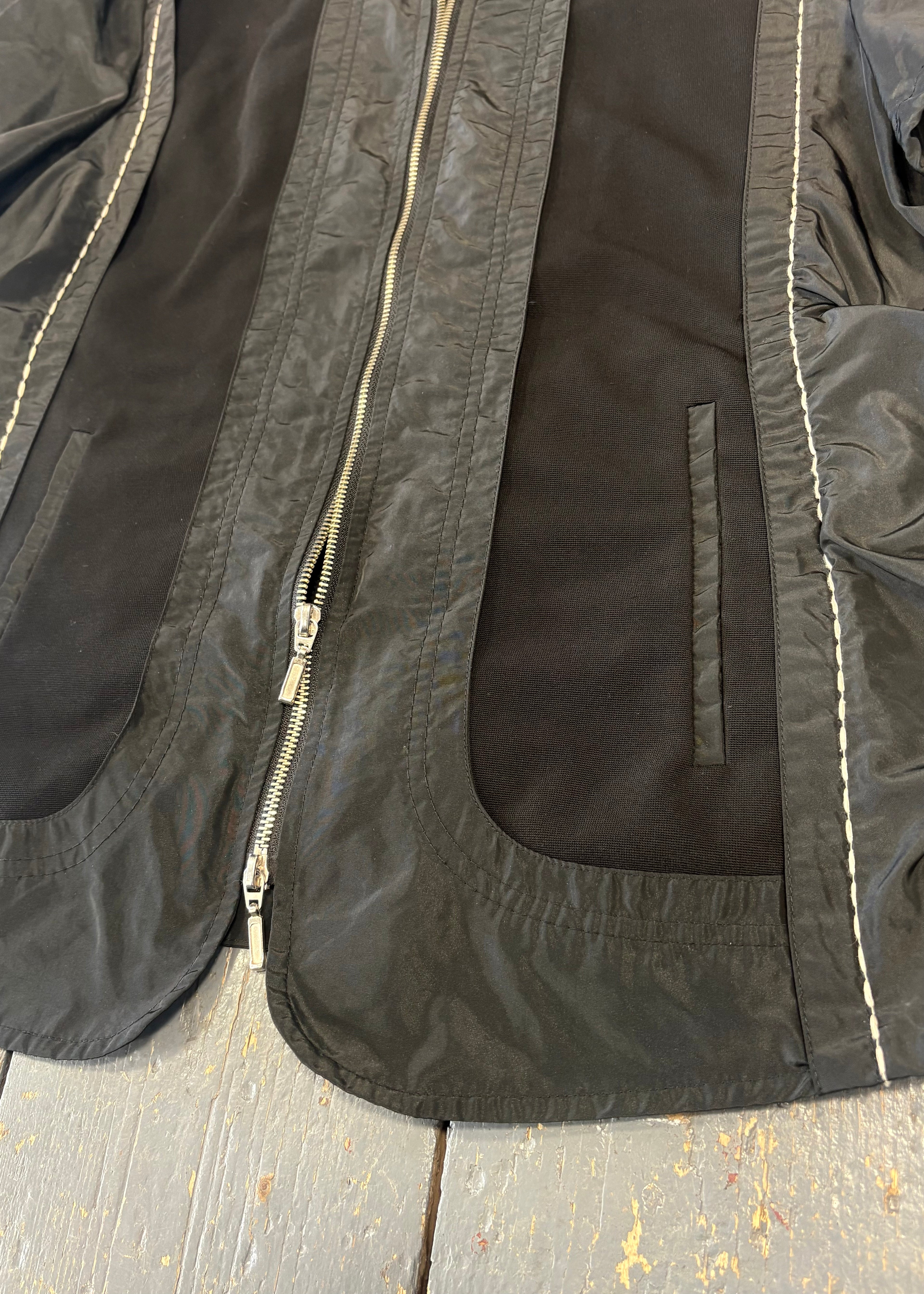 Double Zip Short-Sleeve Jacket