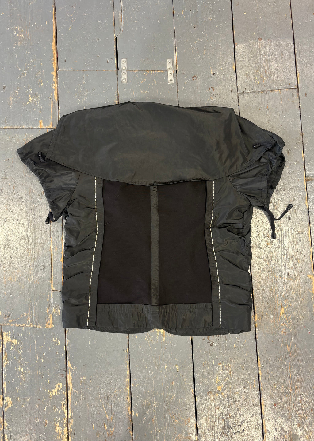 Double Zip Short-Sleeve Jacket