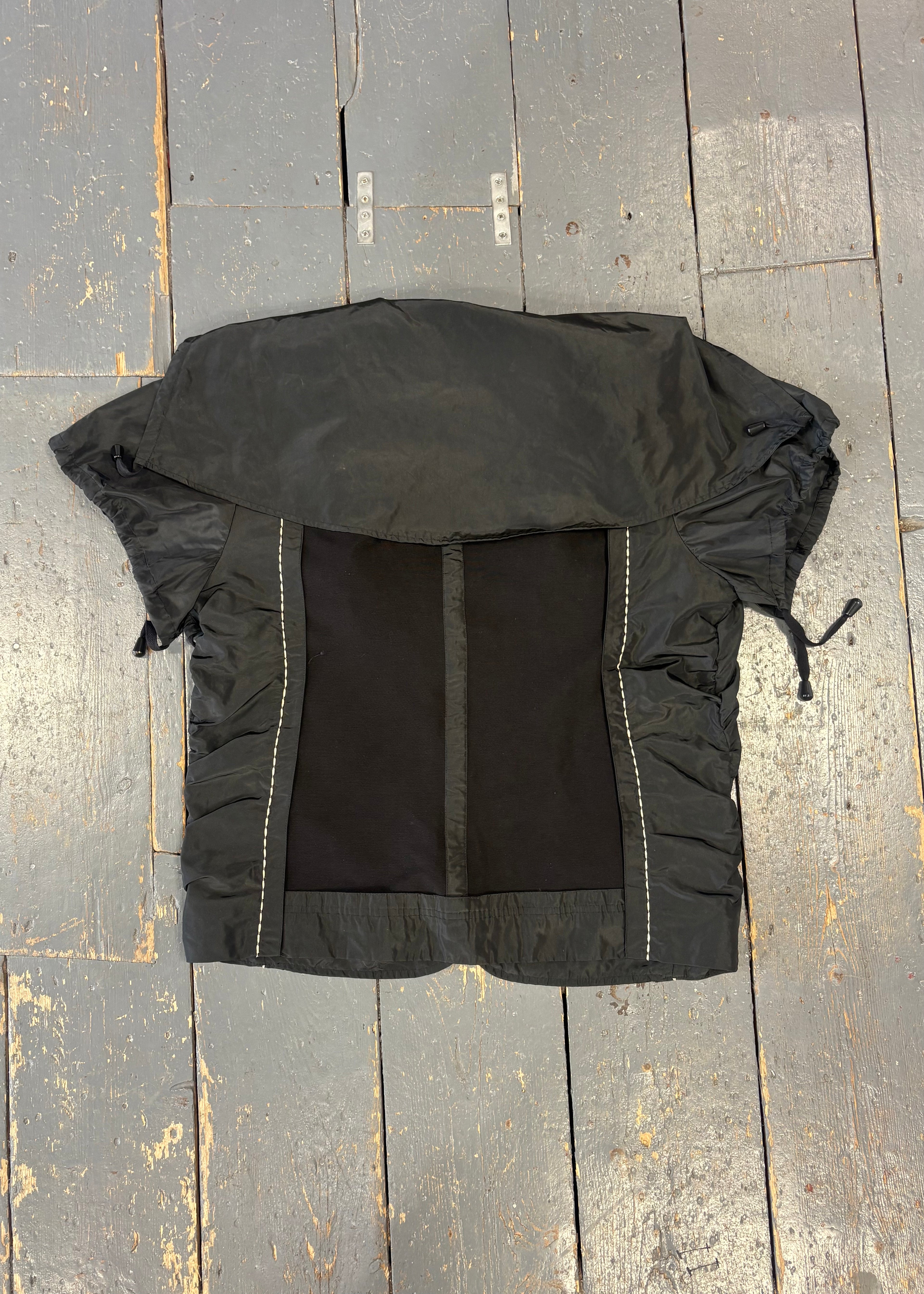Double Zip Short-Sleeve Jacket