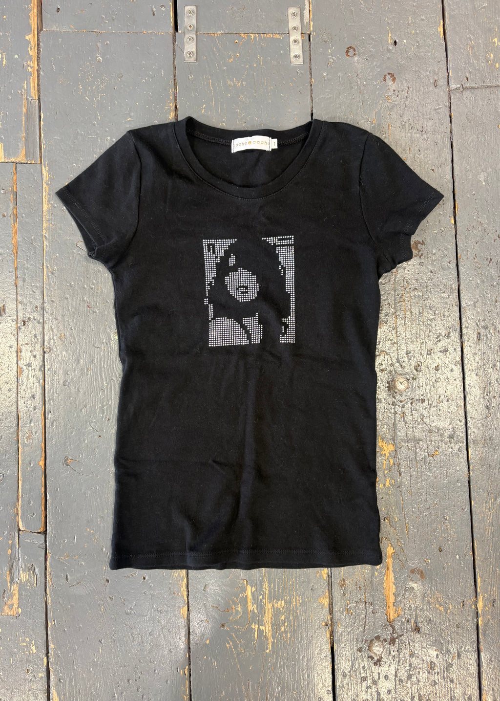 Y2k Diamanté Graphic Baby Tee