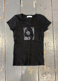 Y2k Diamanté Graphic Baby Tee