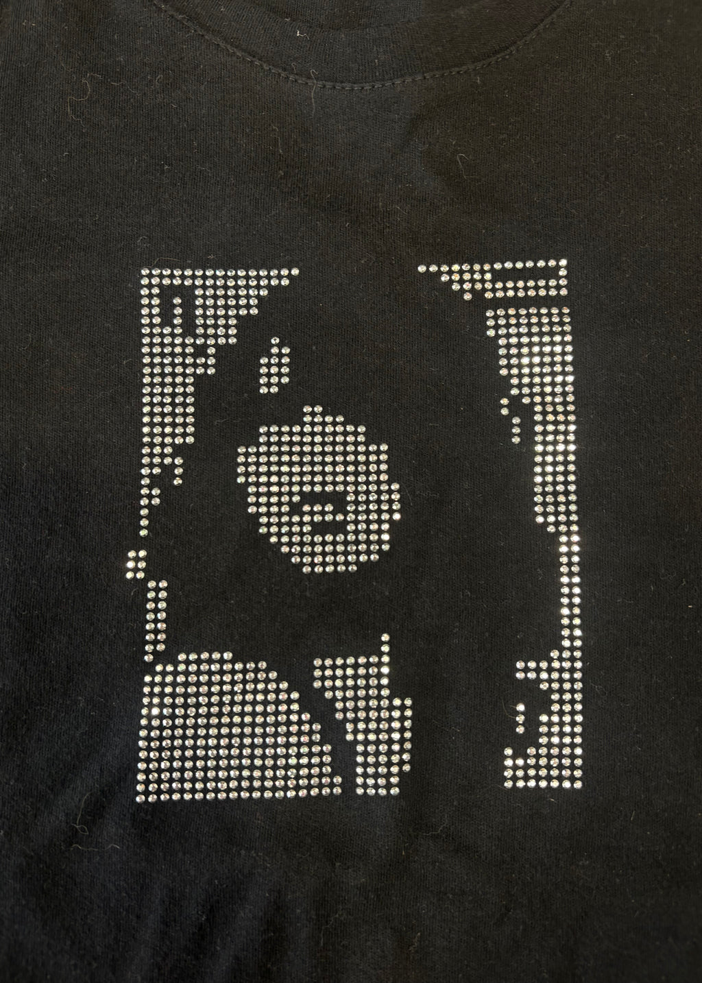 Y2k Diamanté Graphic Baby Tee