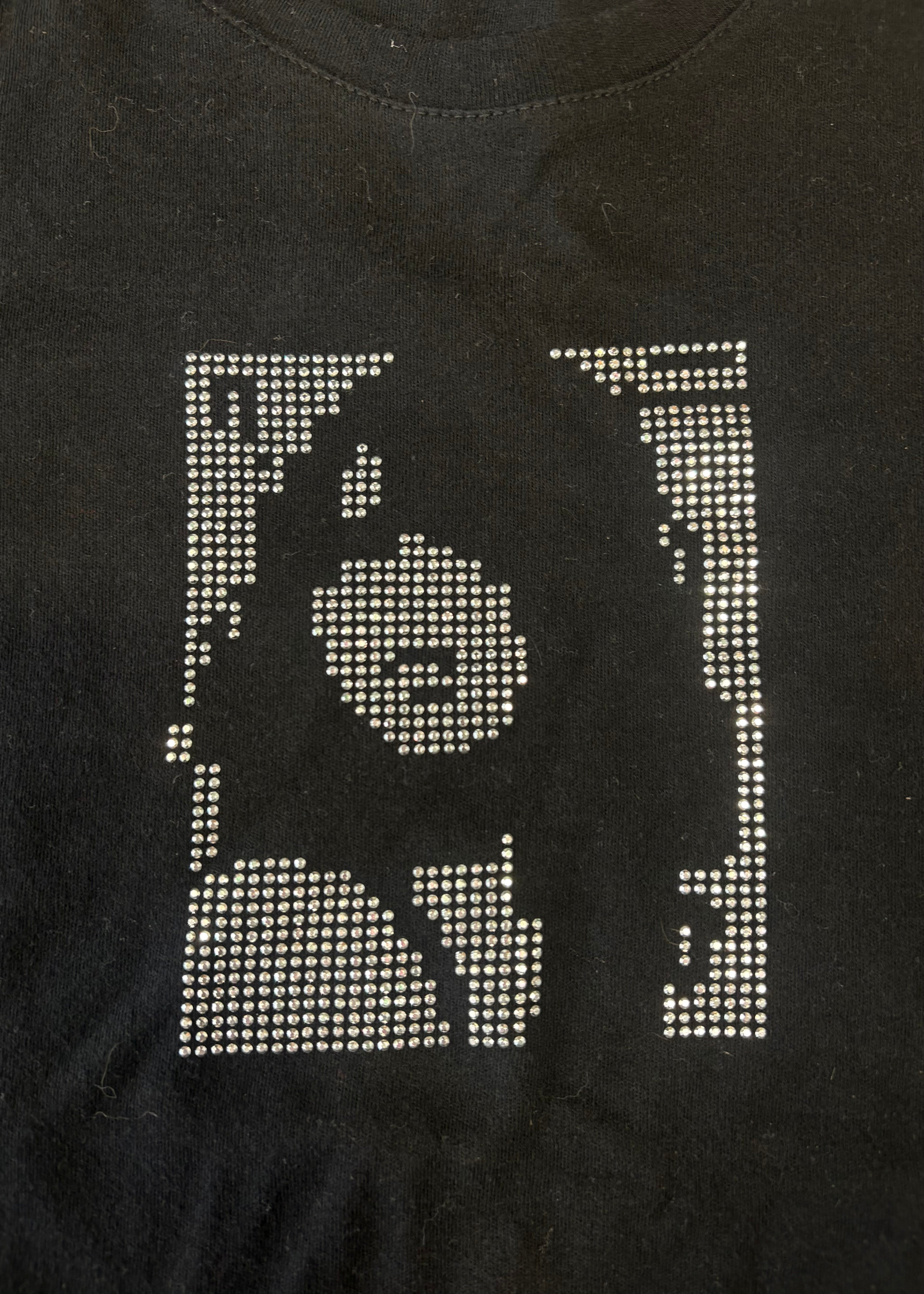 Y2k Diamanté Graphic Baby Tee