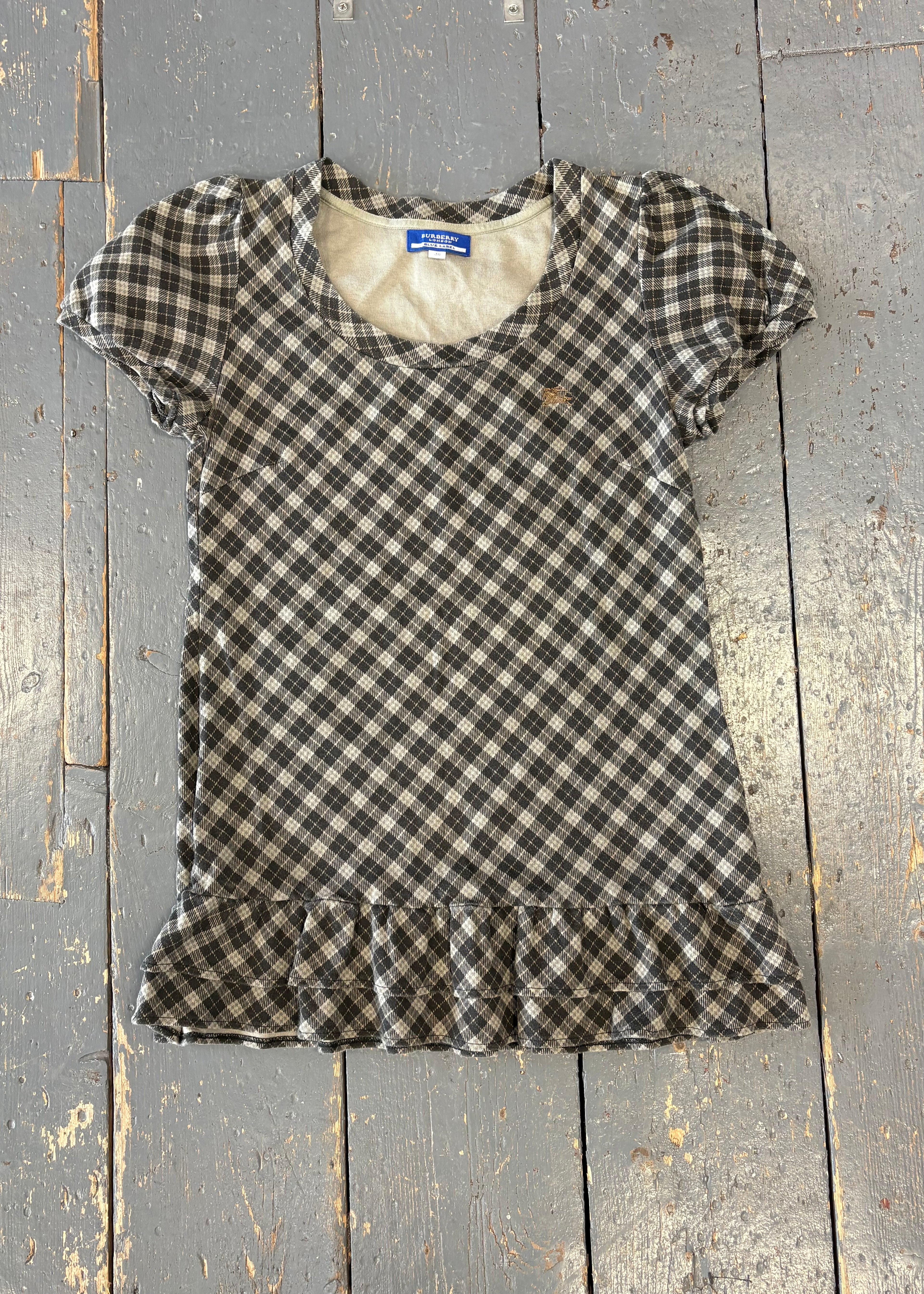 Burberry Blue Label Plaid Mini Dress