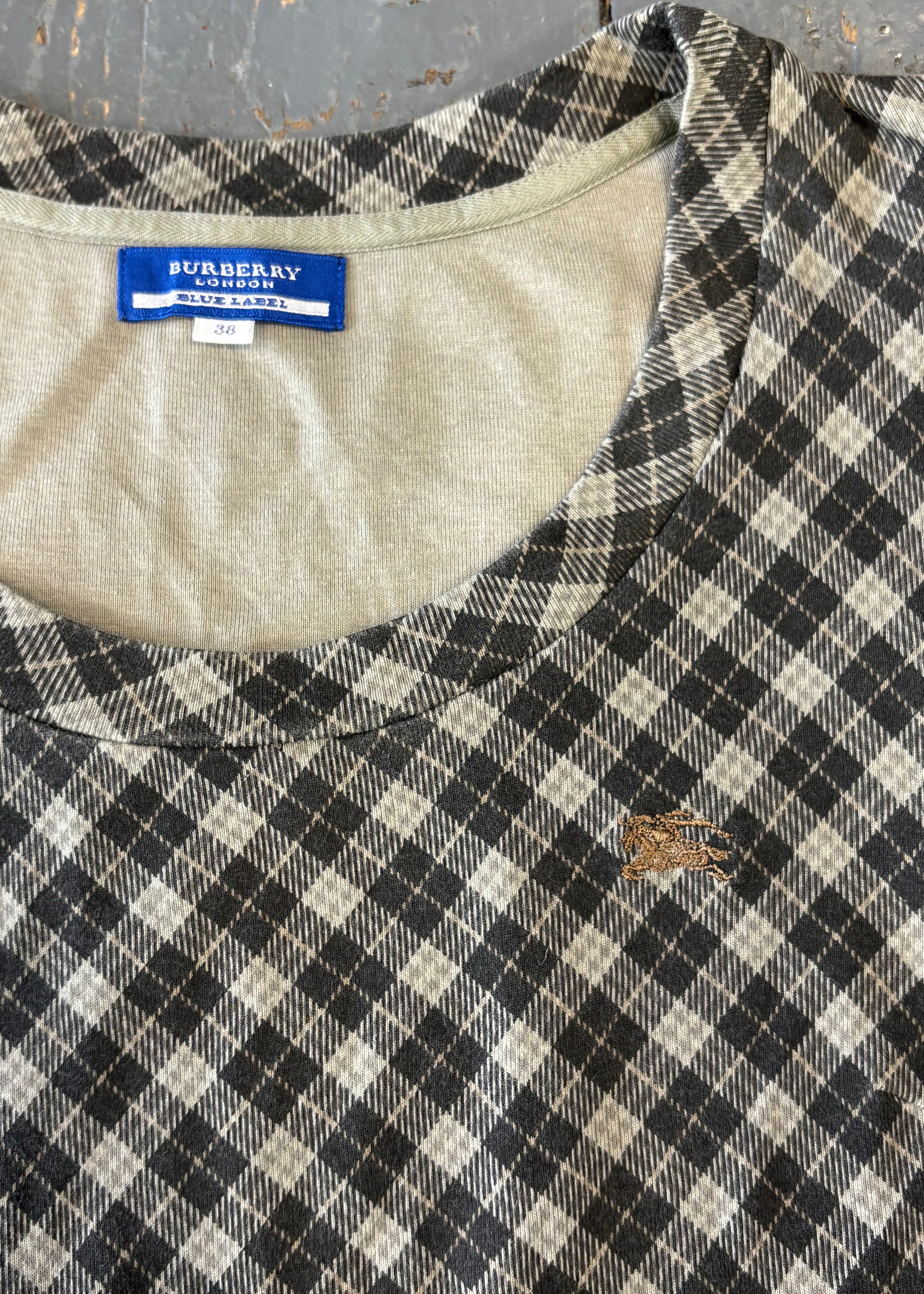 Burberry Blue Label Plaid Mini Dress