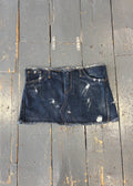 Religion Denim Mini Skirt