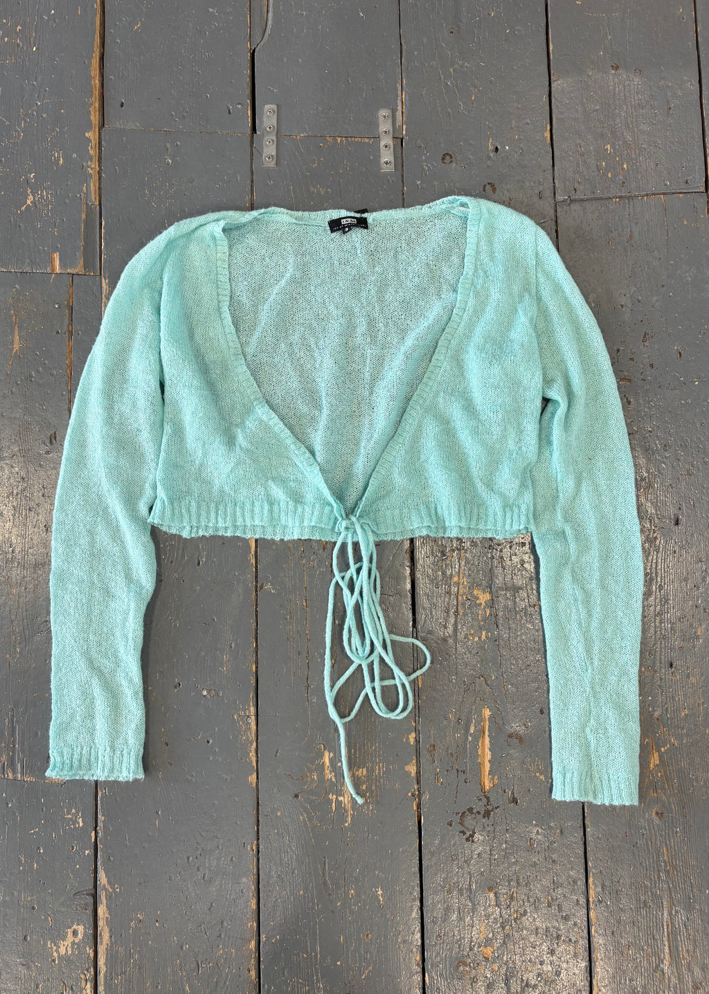 Turquoise Knitted Cardigan