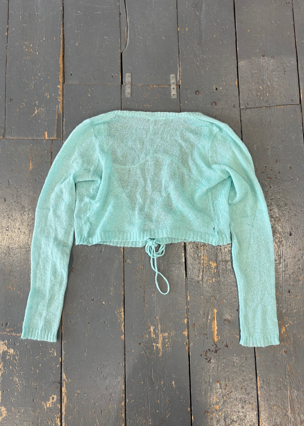 Turquoise Knitted Cardigan