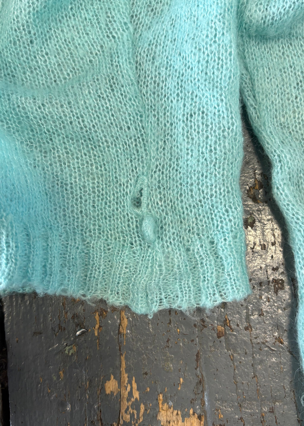 Turquoise Knitted Cardigan