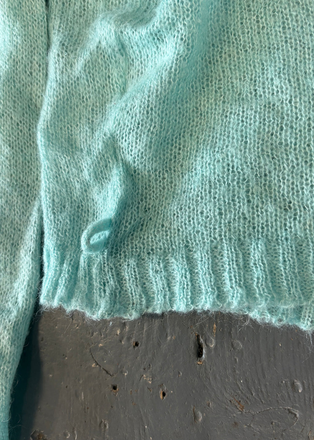 Turquoise Knitted Cardigan
