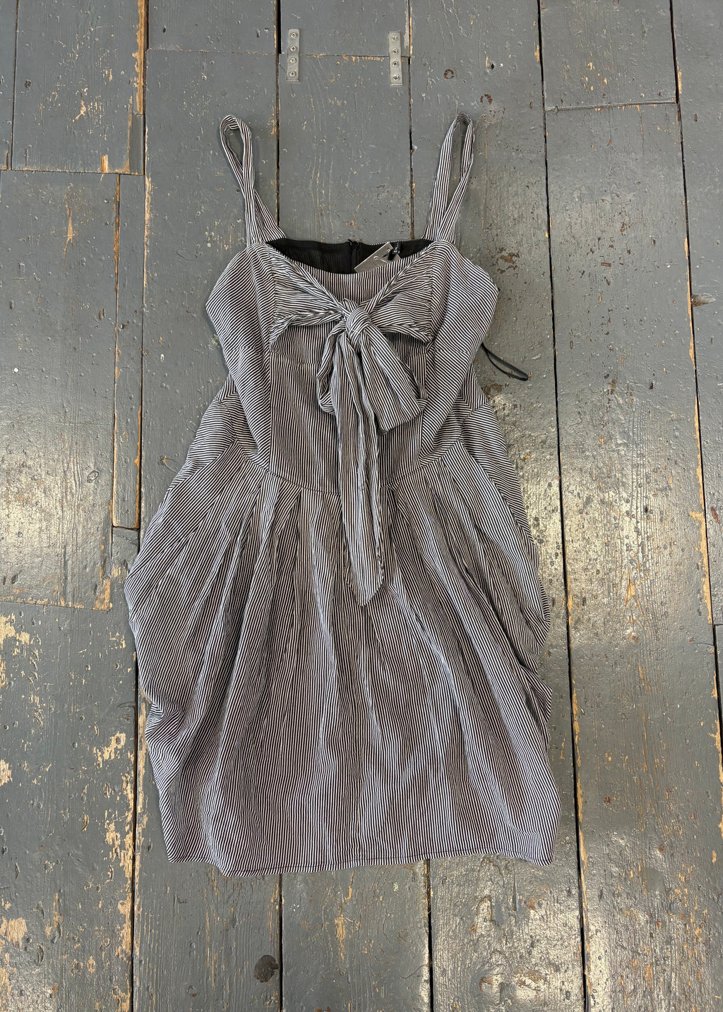 Striped Knee-Length Dress