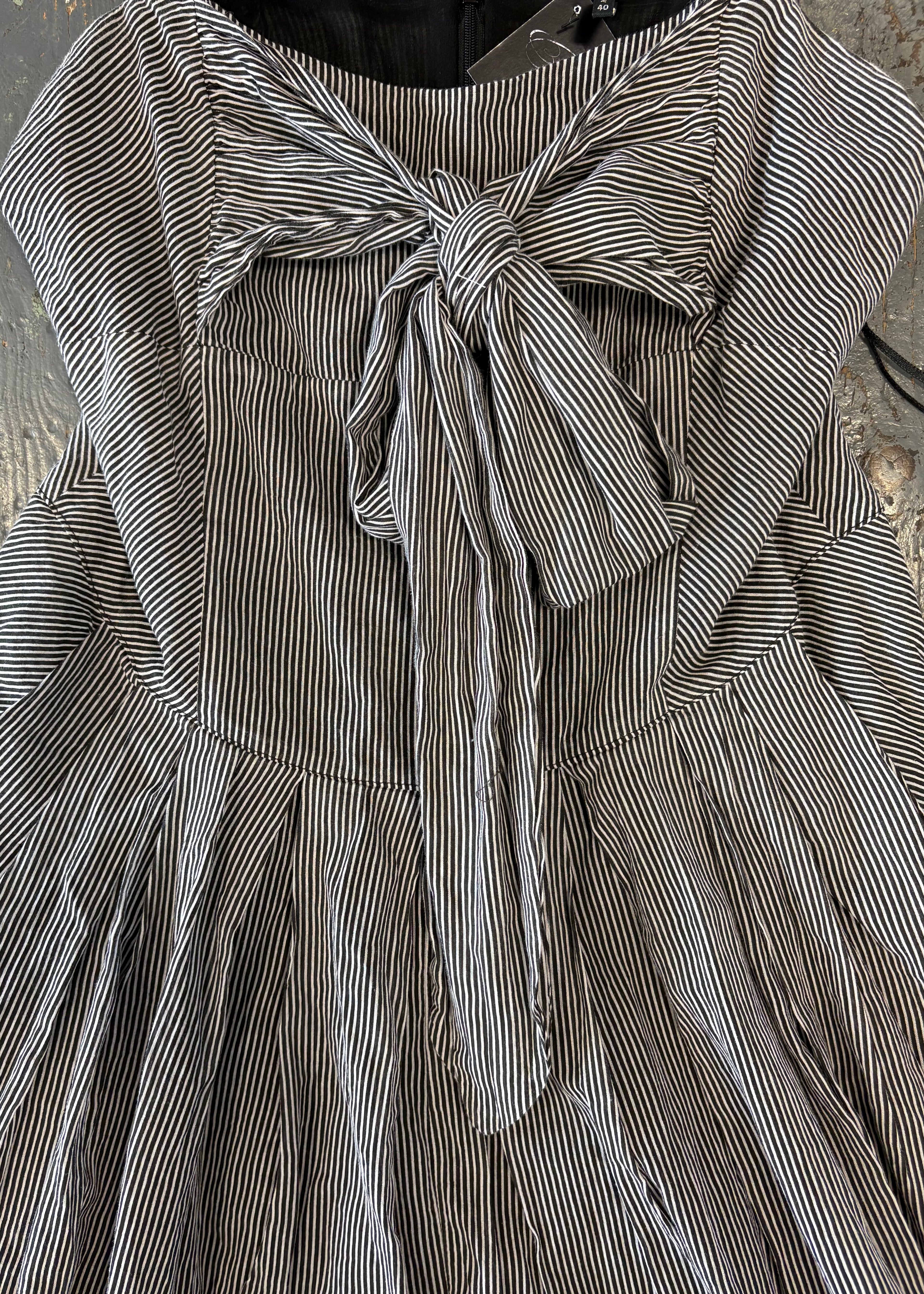 Striped Knee-Length Dress