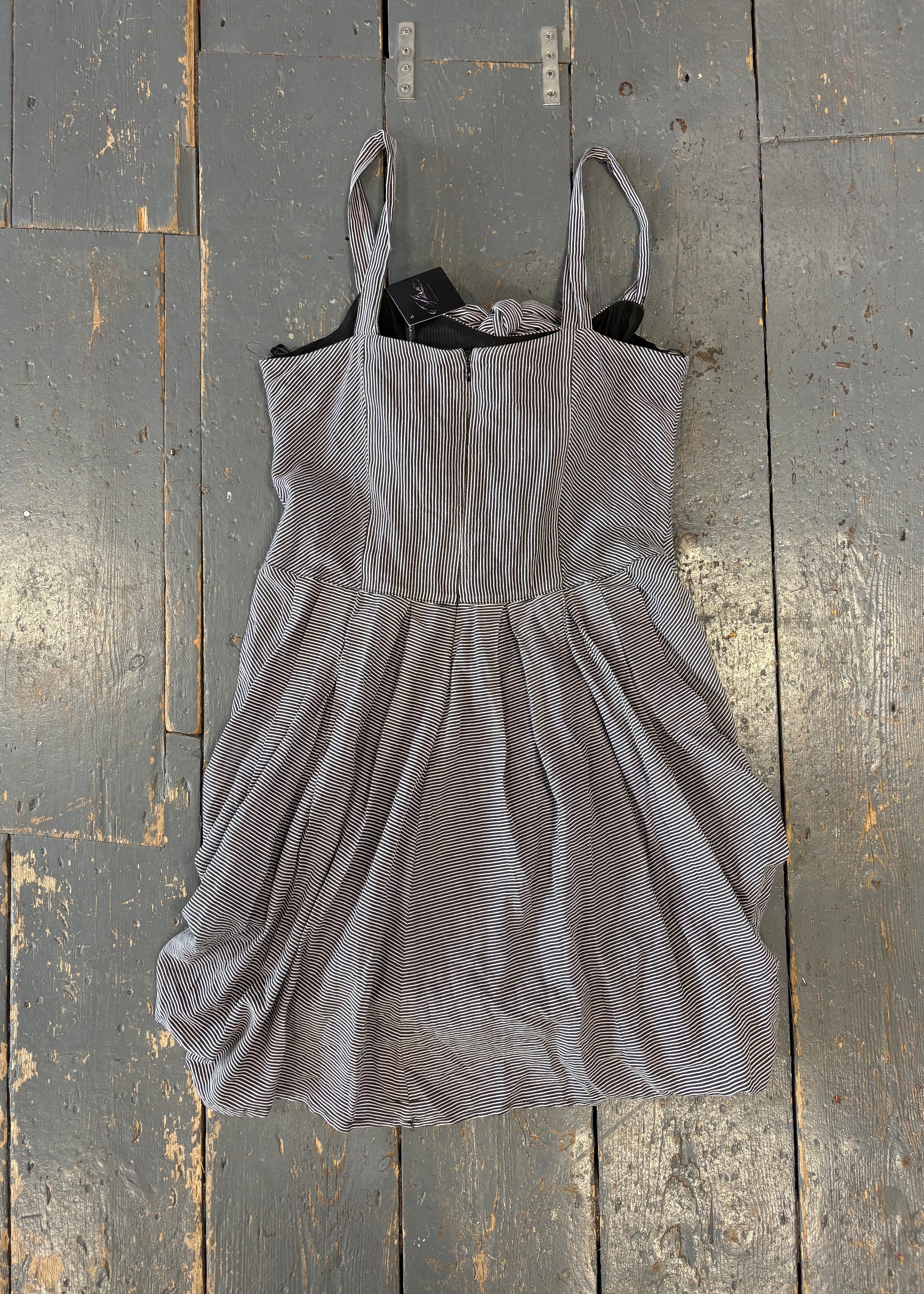 Striped Knee-Length Dress