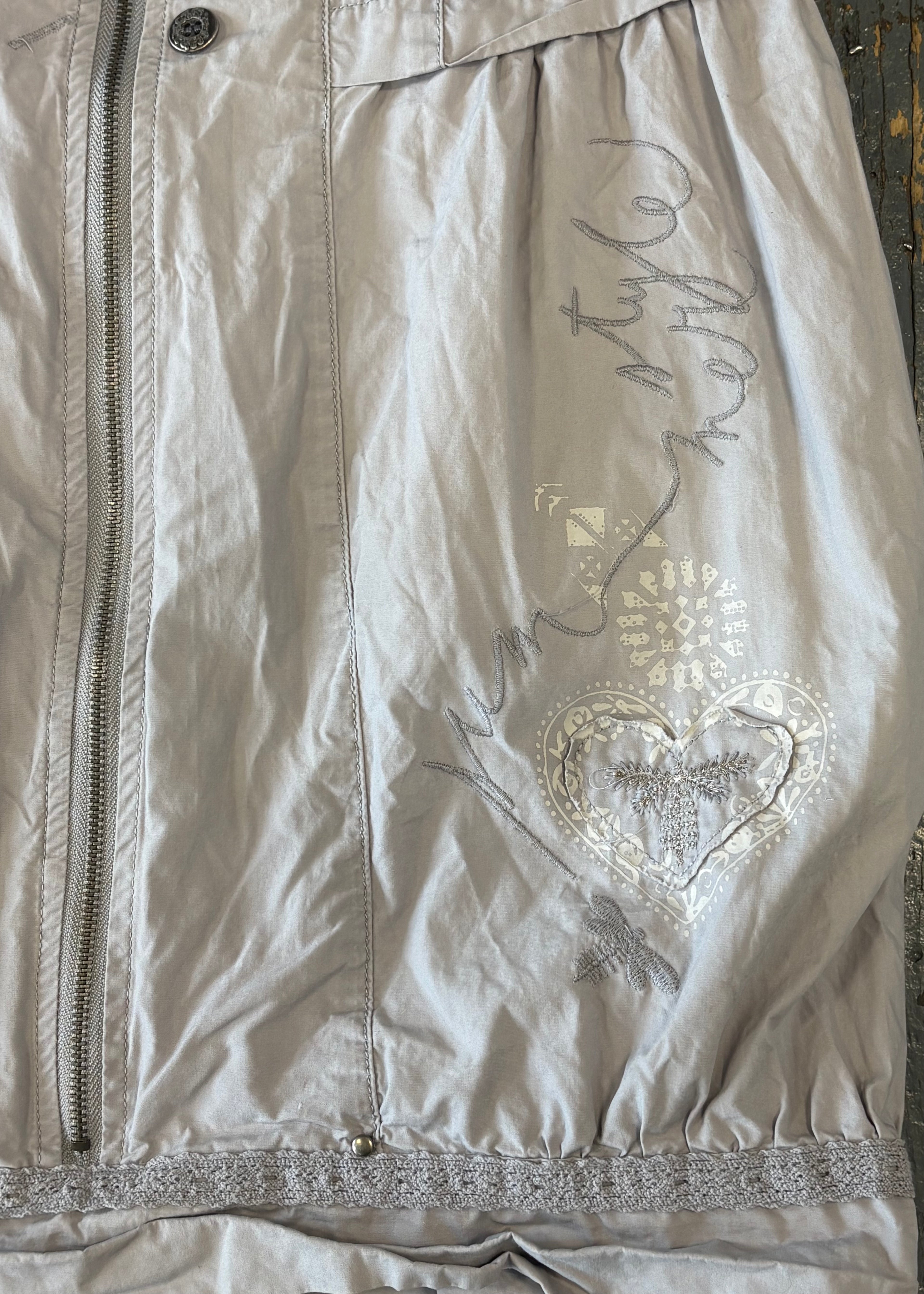 Pale Grey Detailed Dress