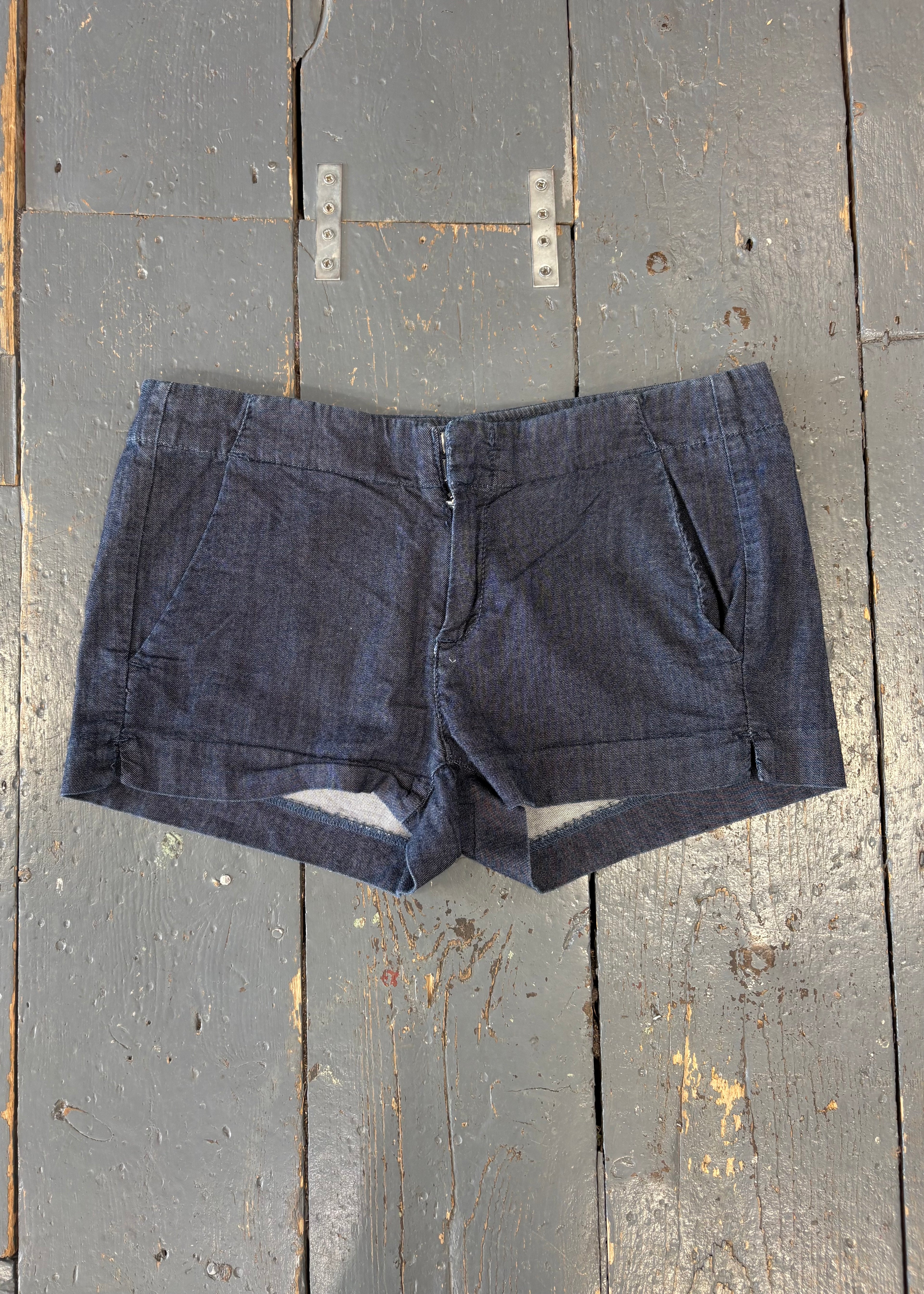 Soft Denim Mini-Shorts