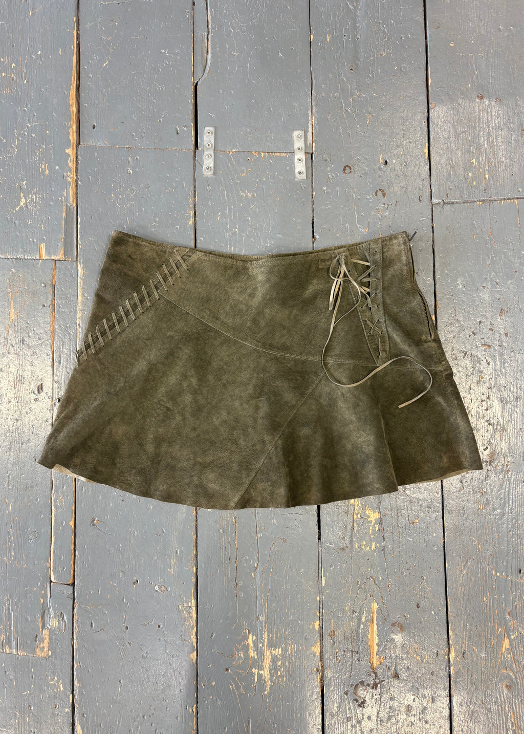Soft Leather Mini Skirt