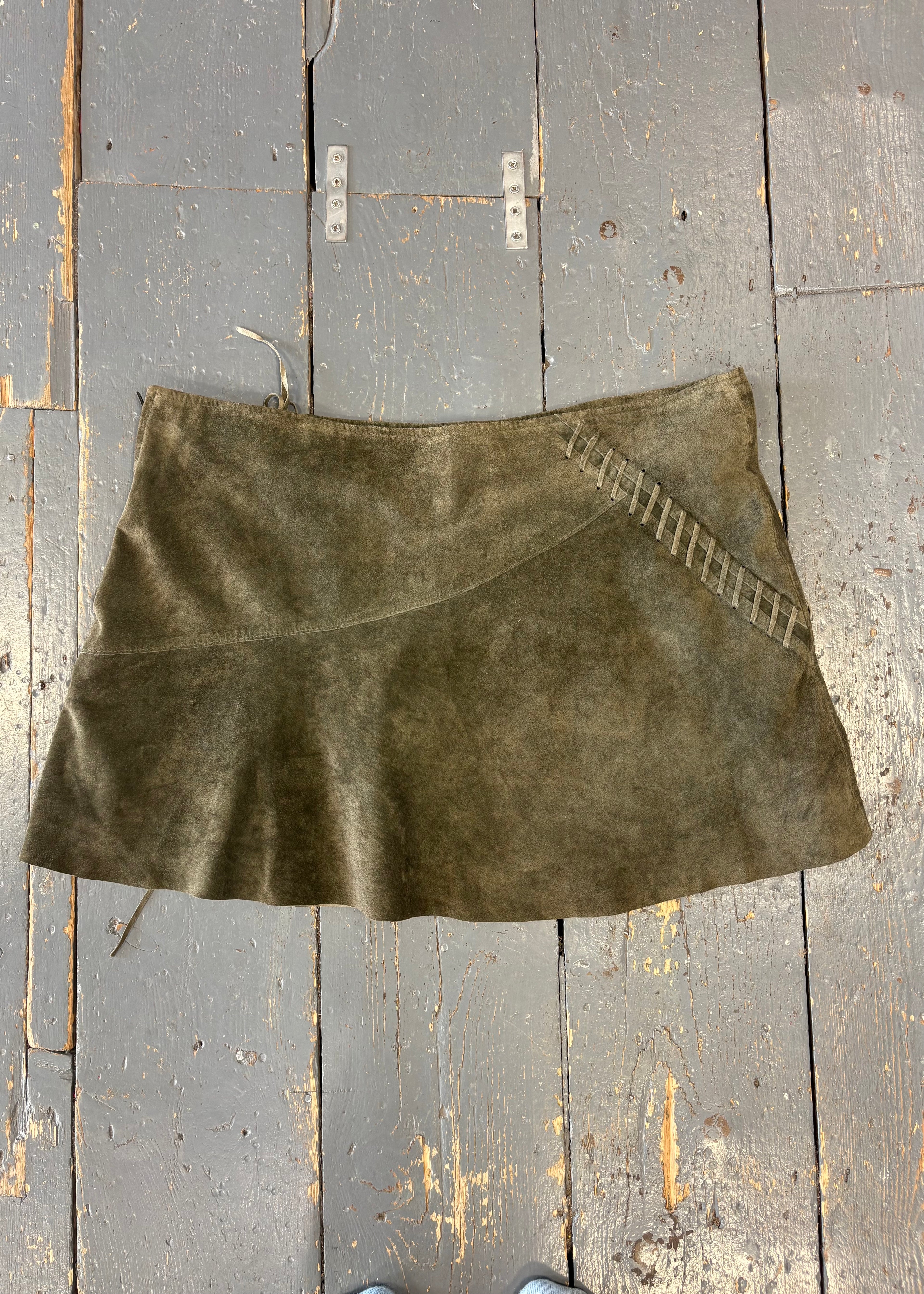 Soft Leather Mini Skirt