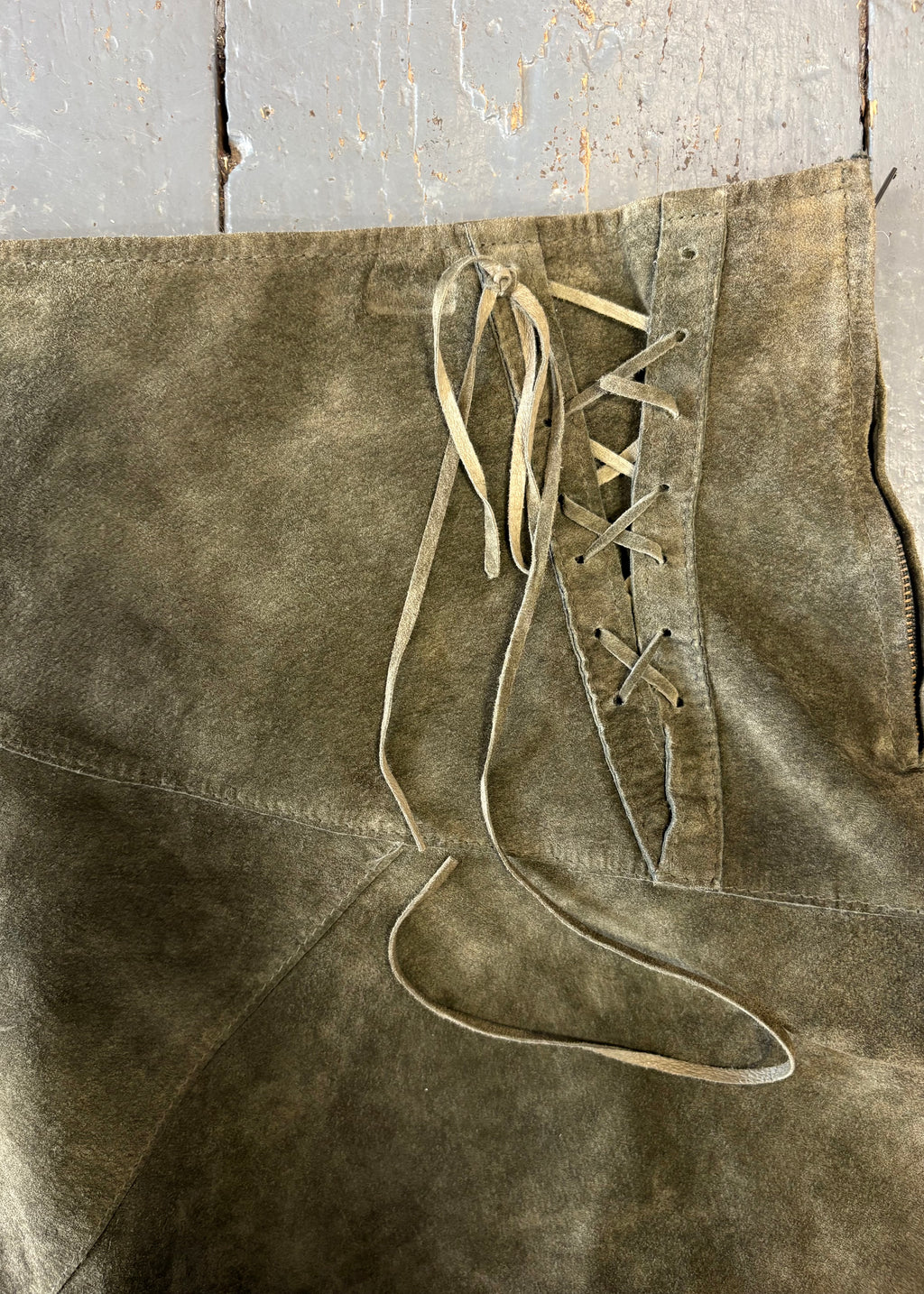 Soft Leather Mini Skirt