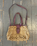 Brown/Purple Coach Bag
